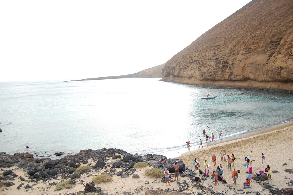 Playa de la Cocina Lanzarote Montaña Amarilla