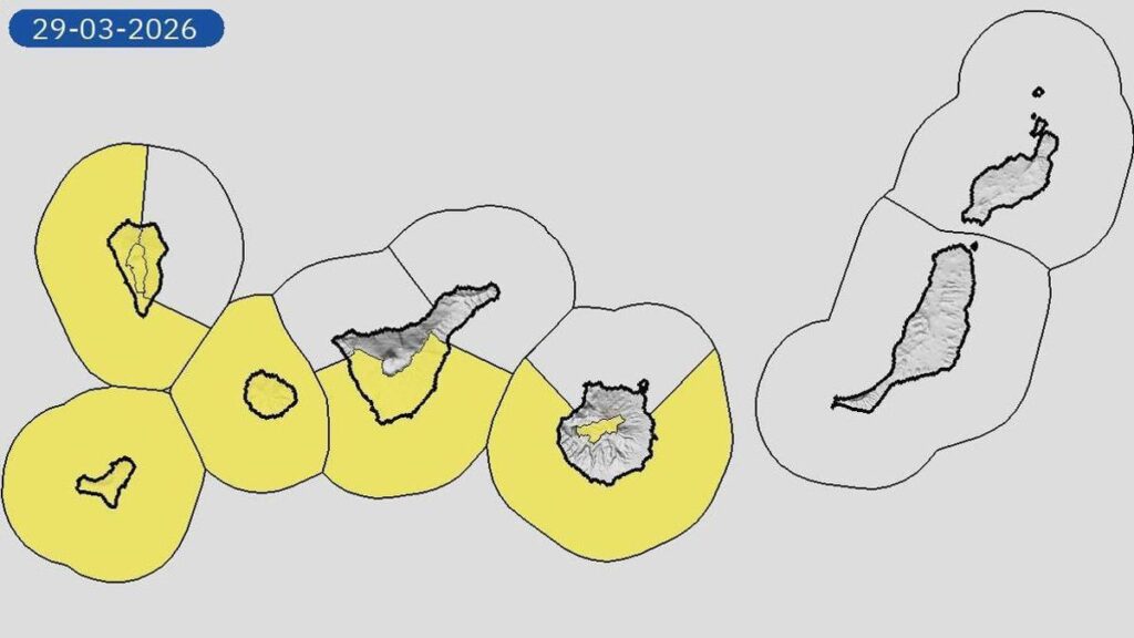 canary islands weather forecast calima wind march 2026