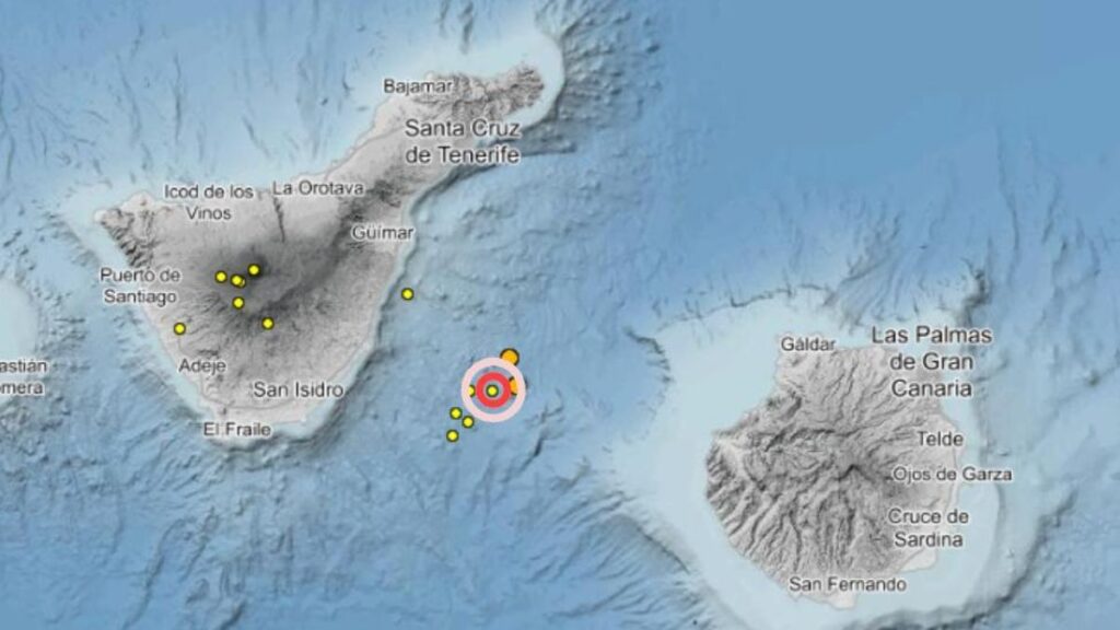 earthquakes enmedio submarine volcano canary islands