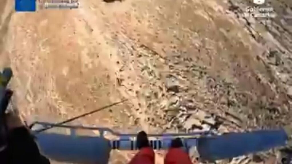 hiker rescued helicopter fall caldera blanca lanzarote