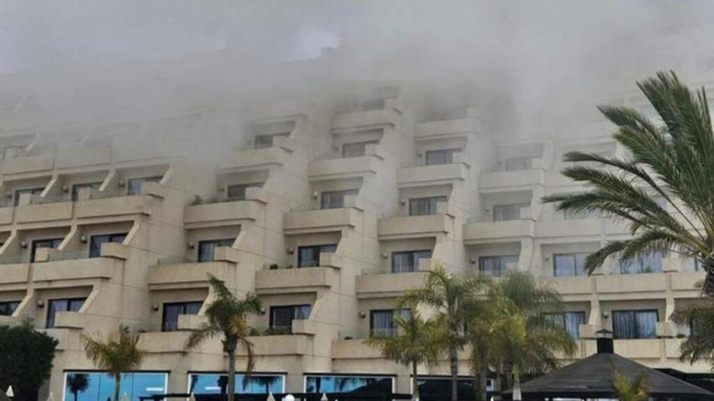 hotel evacuation costa teguise ventilation duct fire