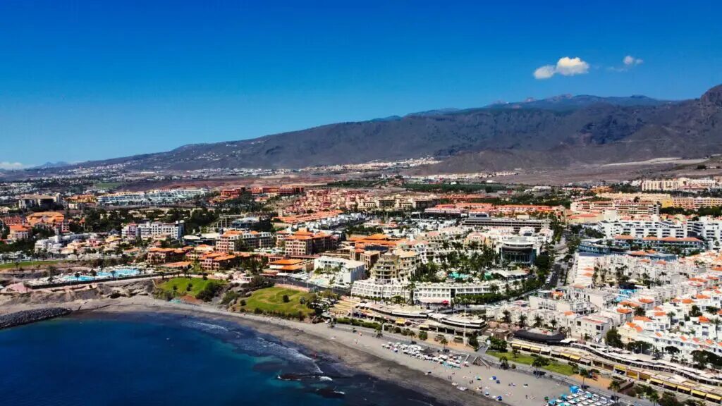 Playa de Fañabé beach in Costa Adeje, Tenerife