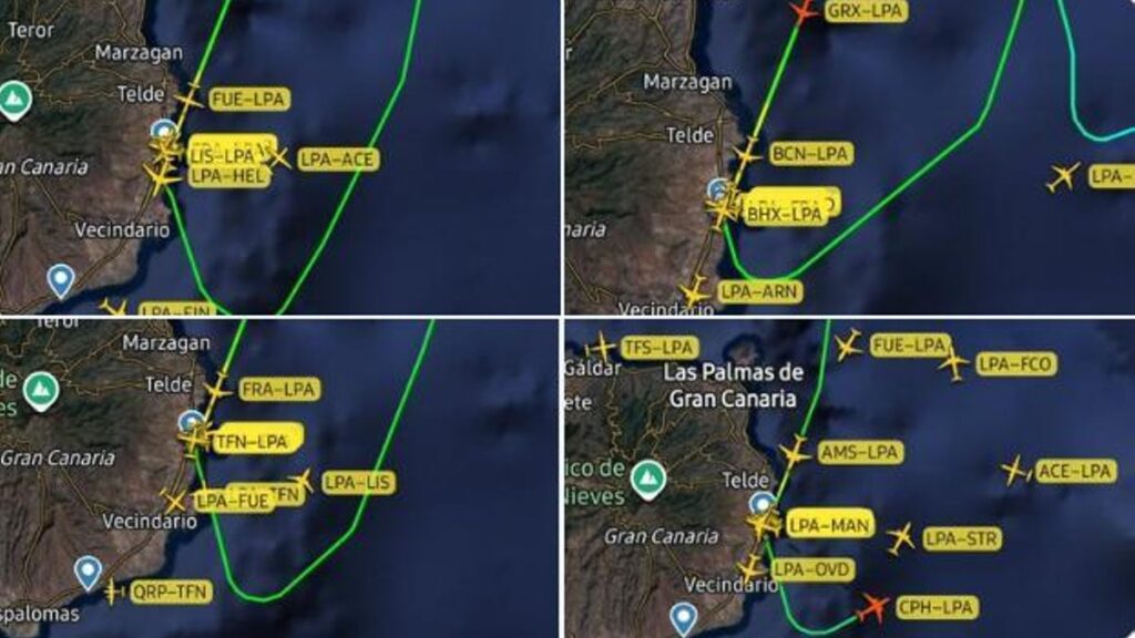 storm therese canary islands flight disruptions wind