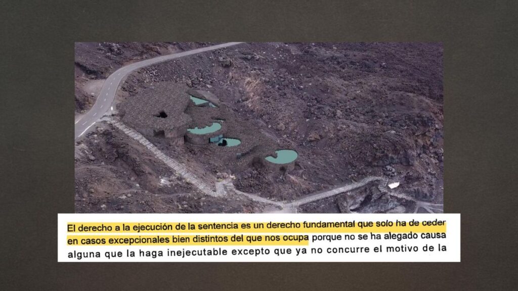 la palma fuente santa thermal springs expropriation dispute
