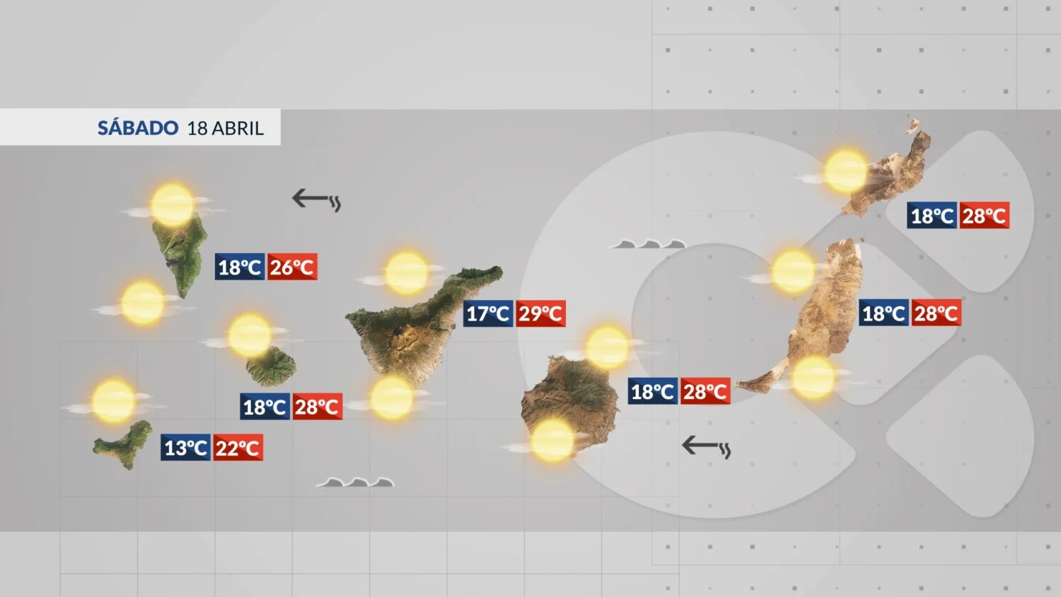 saturday weather forecast canary islands april 2026