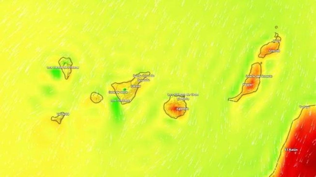 canary islands heatwave calima monday forecast