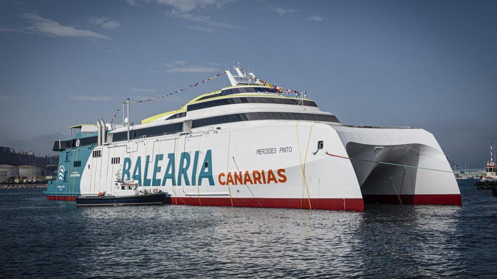 new high speed ferry mercedes pinto canary islands