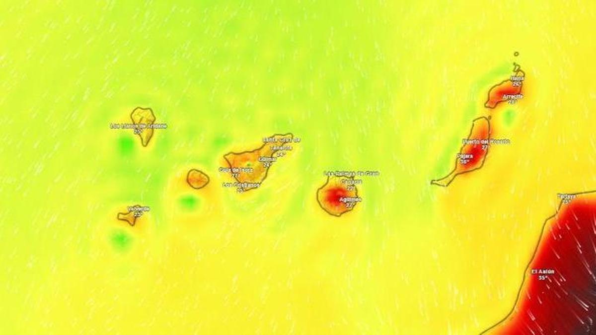 tenerife canary islands heatwave calima 26 may