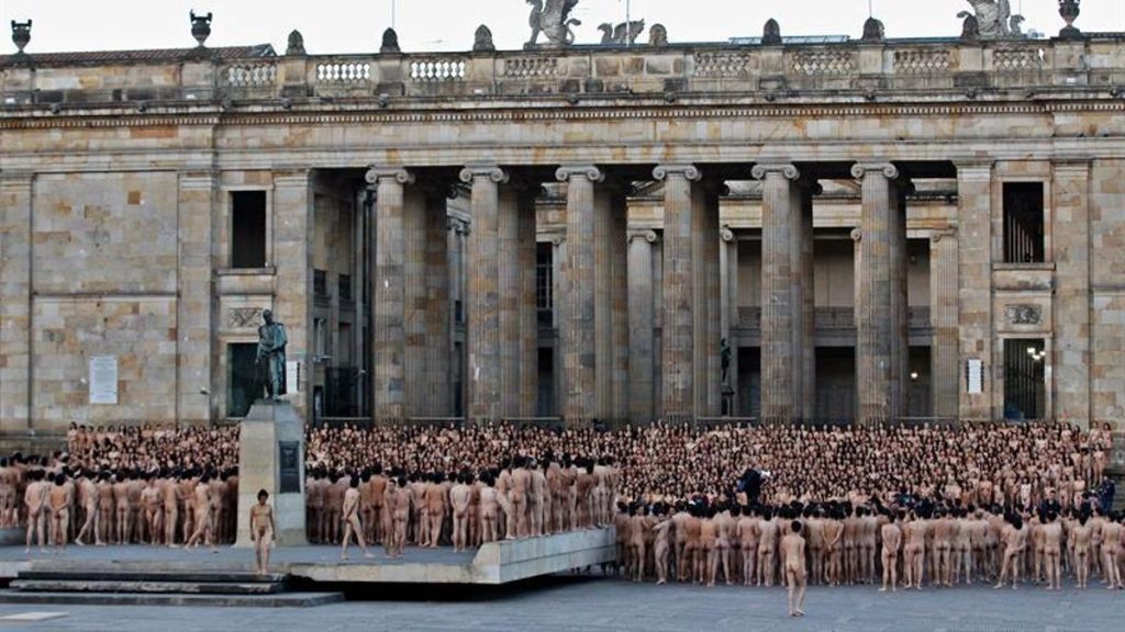 spencer tunick gran canaria nude installation 2026