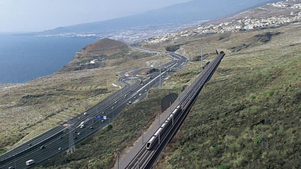 tenerife train tram airport extension