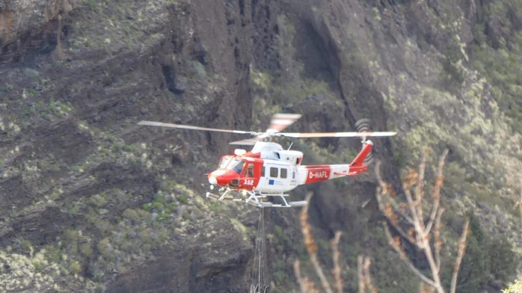 injured hiker rescued guigui gran canaria
