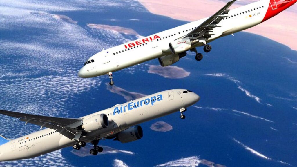 near miss canary islands iberia air europa