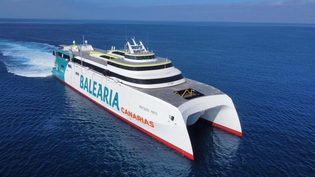 new fast ferry mercedes pinto canary islands