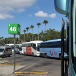 tenerife south airport bus access chaos