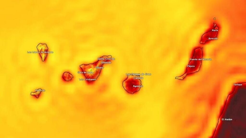 canary islands heat calima pre alert monday