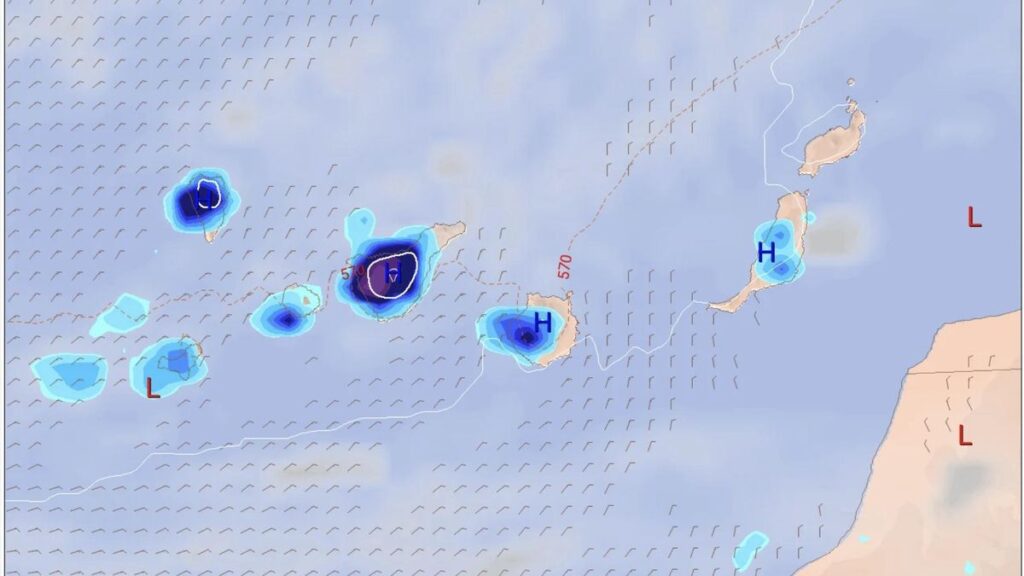canary islands rain forecast october