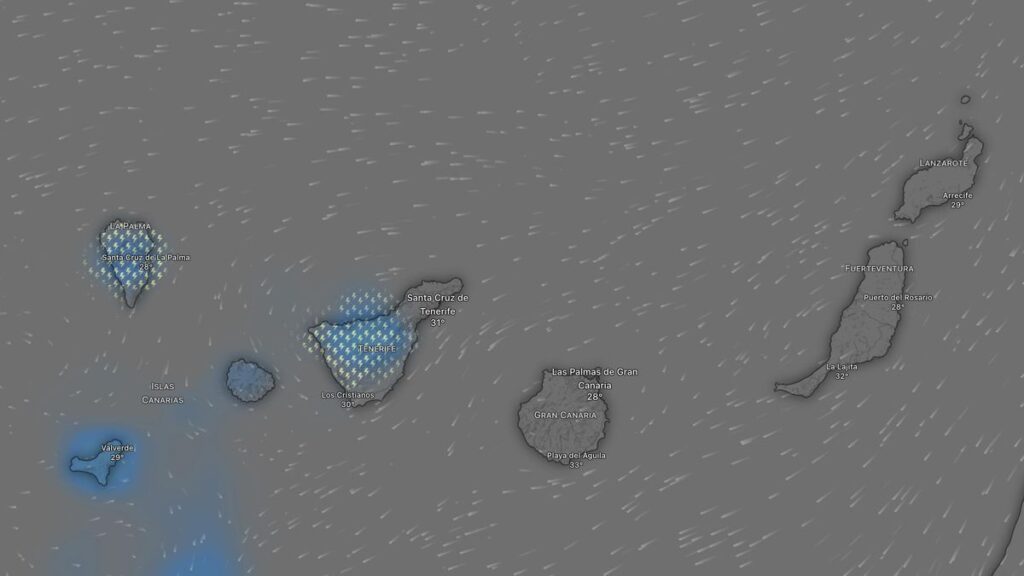 canary islands yellow warning heat calima storms