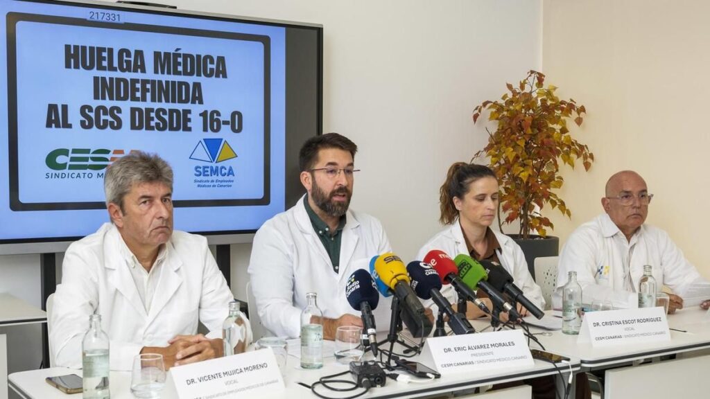 canary islands doctors indefinite strike october