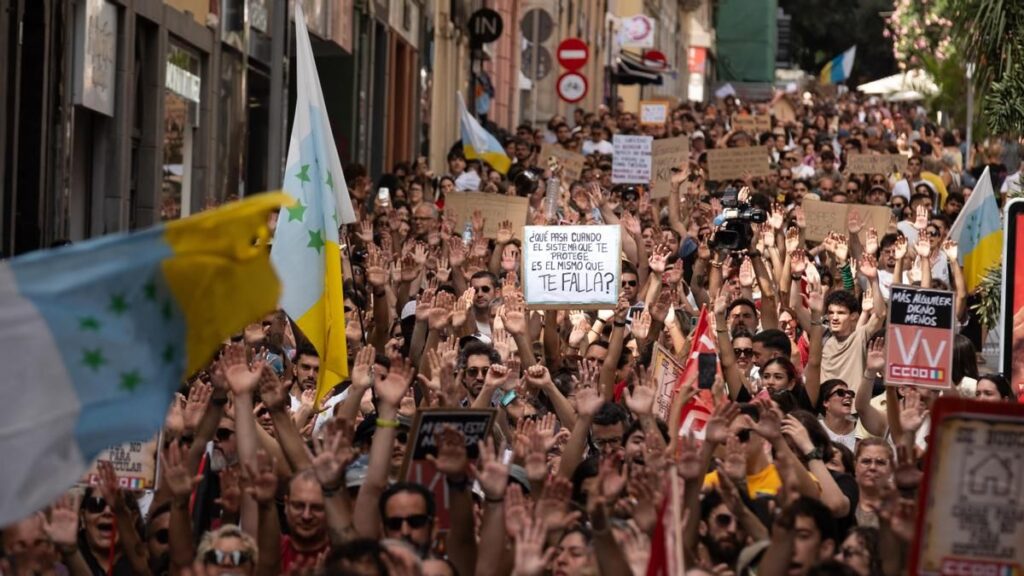 canary islands housing protests arrecife