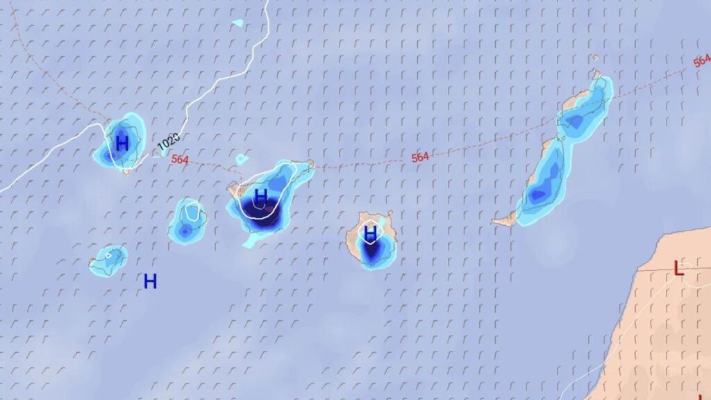 canary islands weather forecast october rain