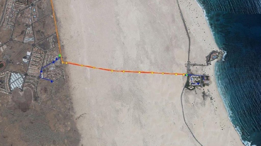 corralejo dunes power line removal