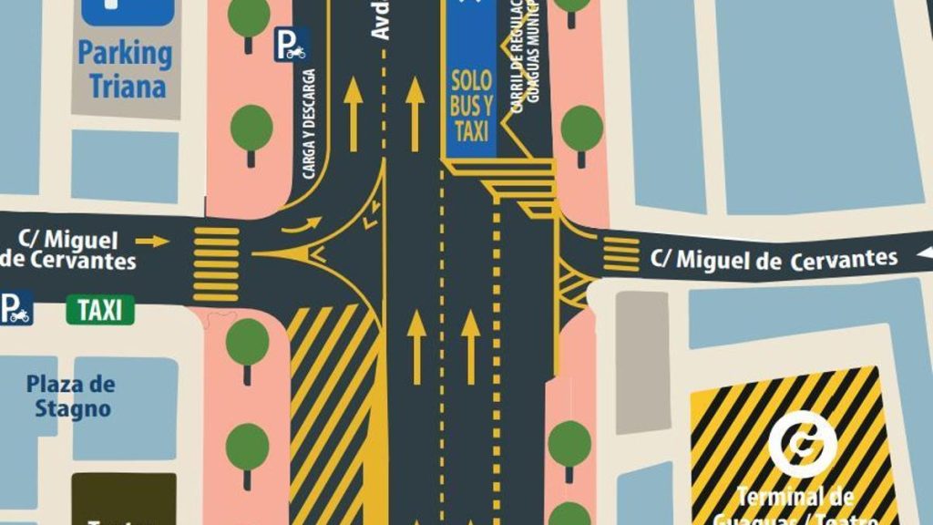 las palmas traffic changes sewer works