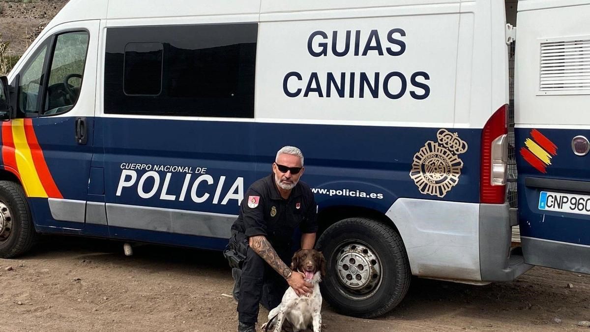 rony police dog gran canaria honoured