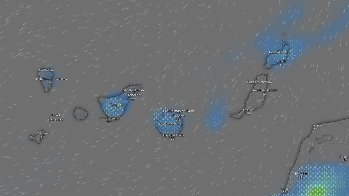 yellow rain warnings canary islands tuesday